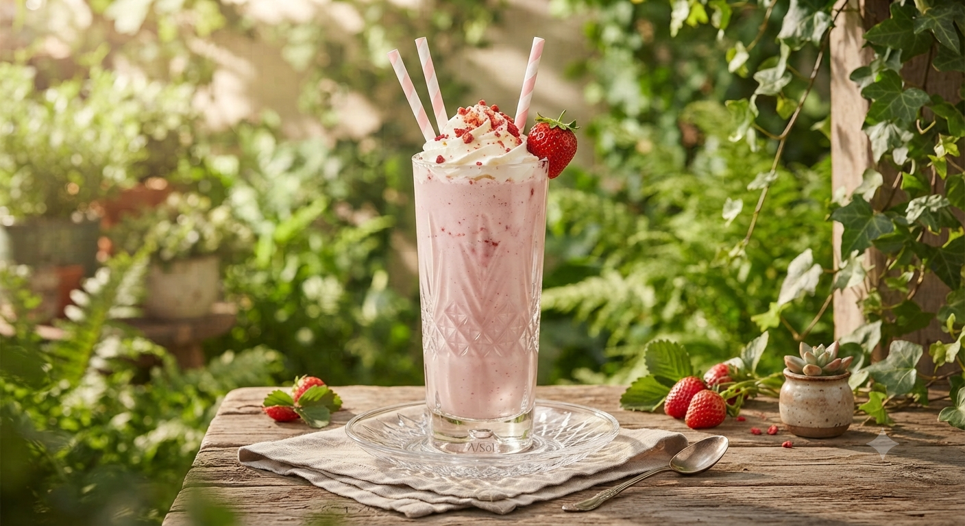 Çilekli Milkshake